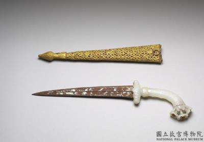 图片[2]-Dagger with jade hilt, Mughal Empire-China Archive